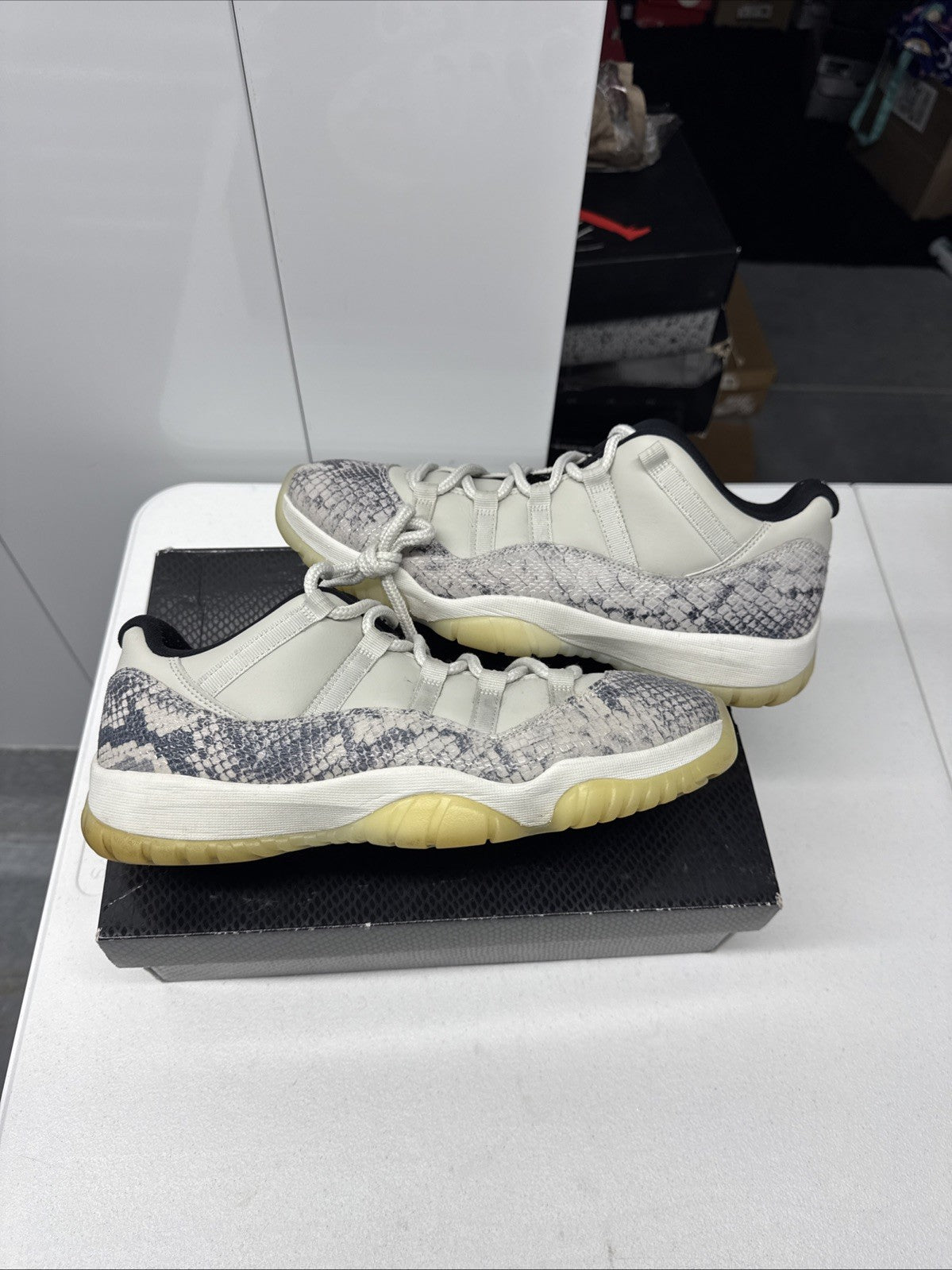 Size 11 - Air Jordan 11 Retro Low Light Bone Snakeskin