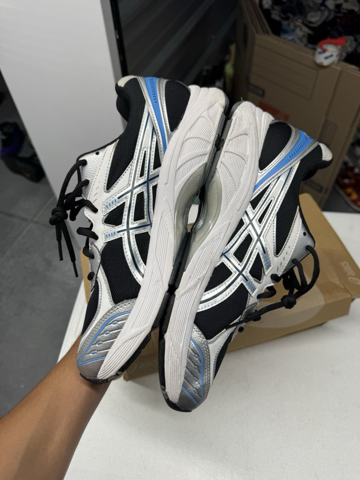 ASICS GT-2160 Black/Pure Silver Men's Sneakers Size 12 1203A320-004