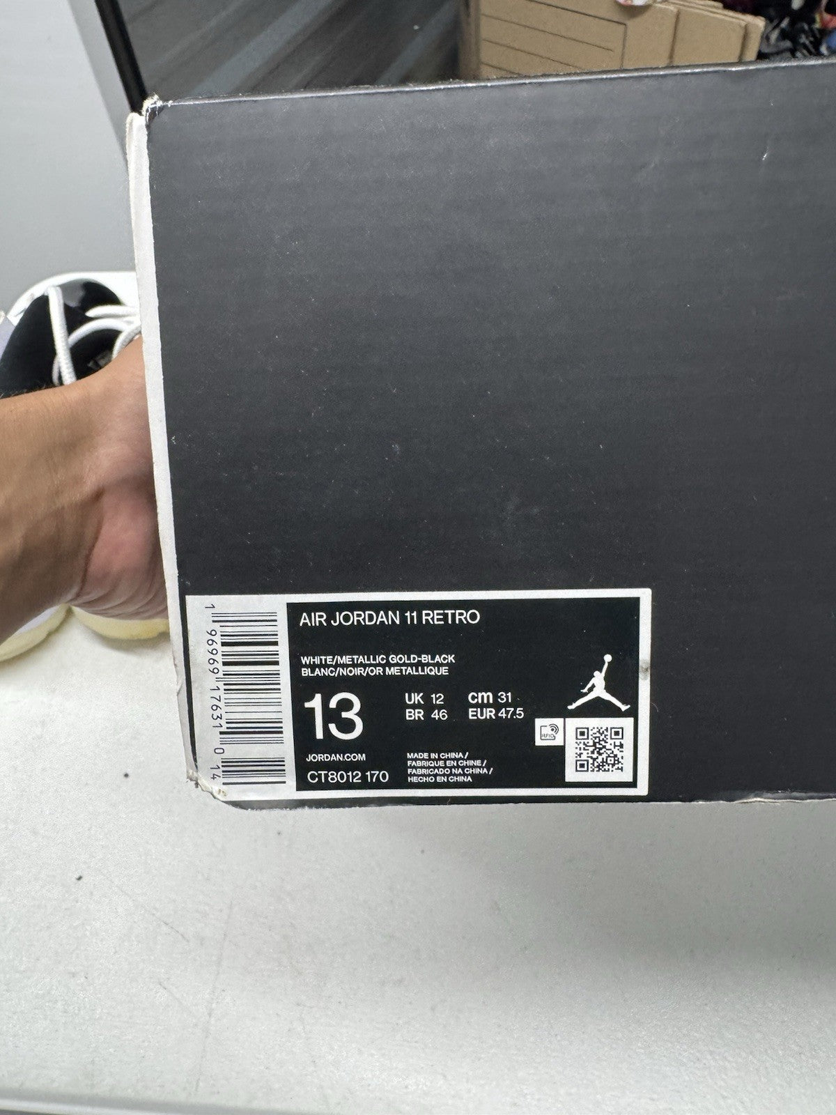 Jordan Air Jordan 11 Retro Gratitude White/Black/Metallic Gold 2023 SZ13