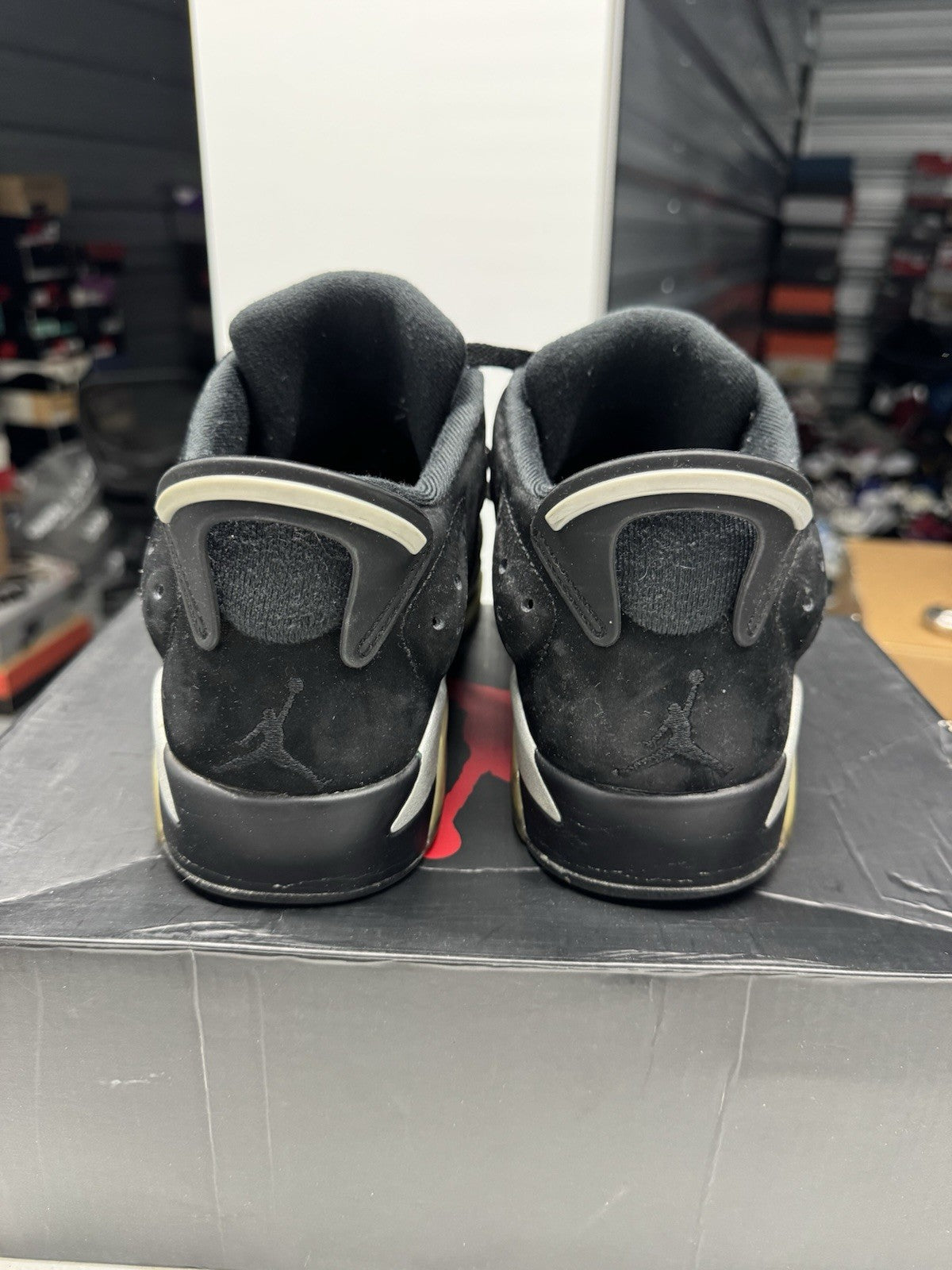 Jordan Air Jordan 6 Retro Low Chrome Black/Metallic Silver-White 2015 SIZE 9.5