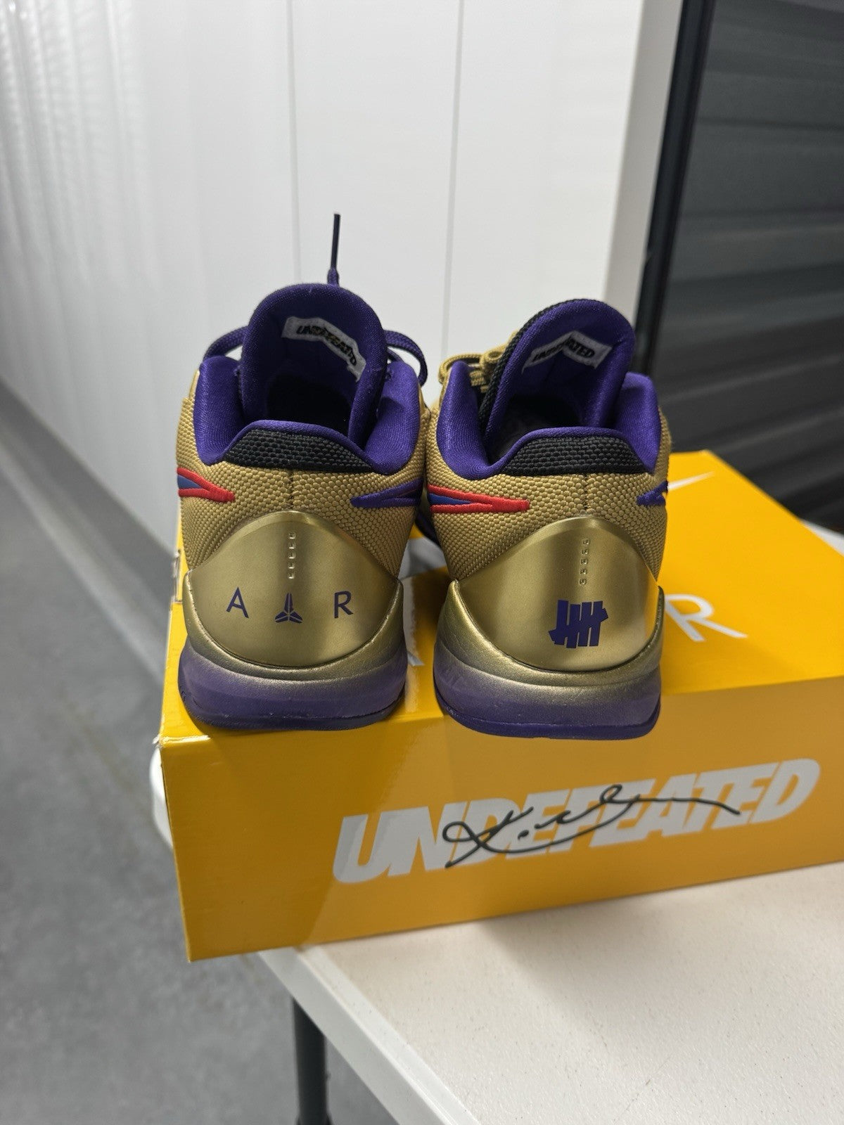 Nike Kobe 5 Undefeated Gold Purple Red Men's Low Top Basketball Sneaker