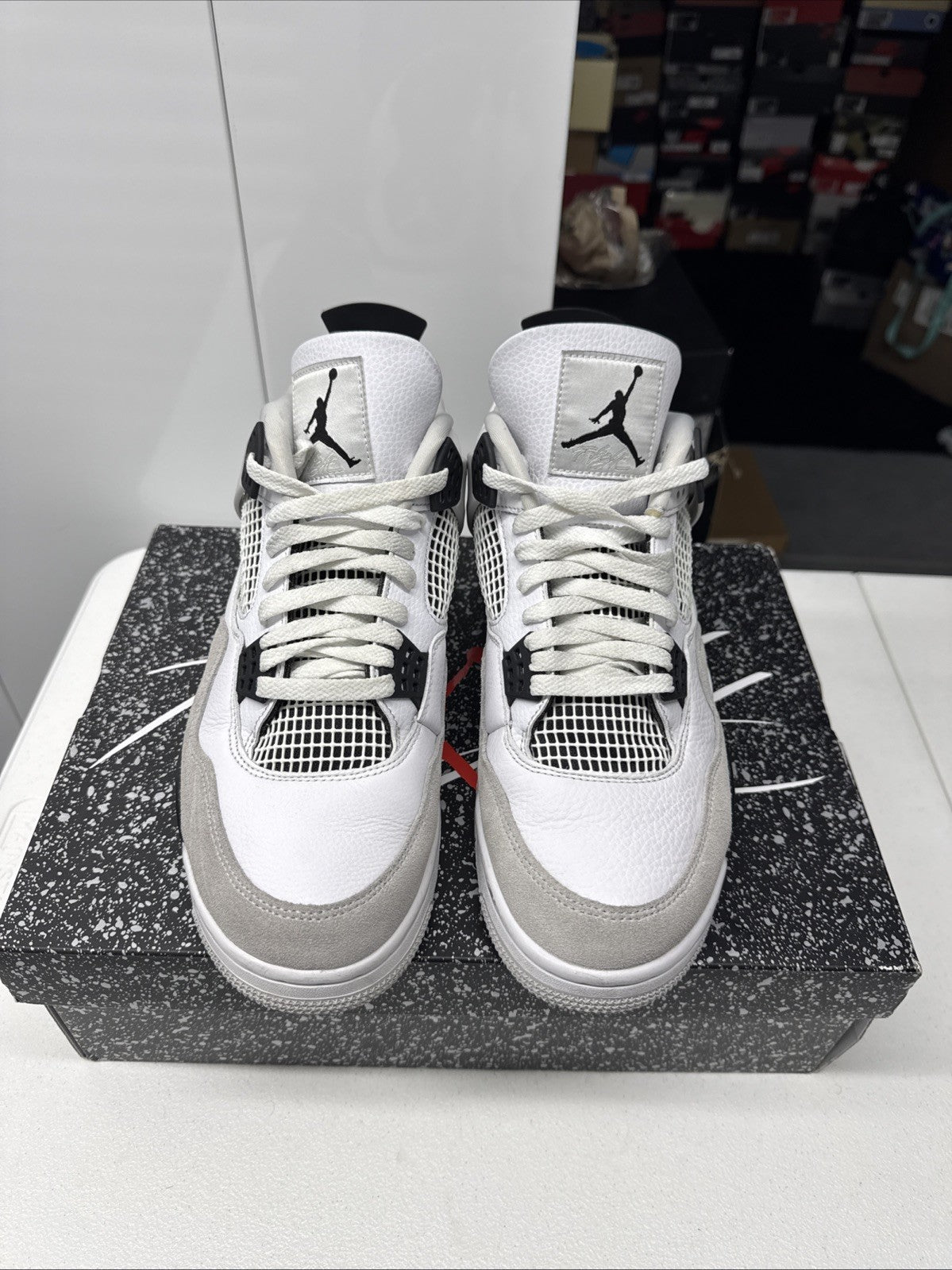Size 12 - Jordan 4 Retro Mid Military Black