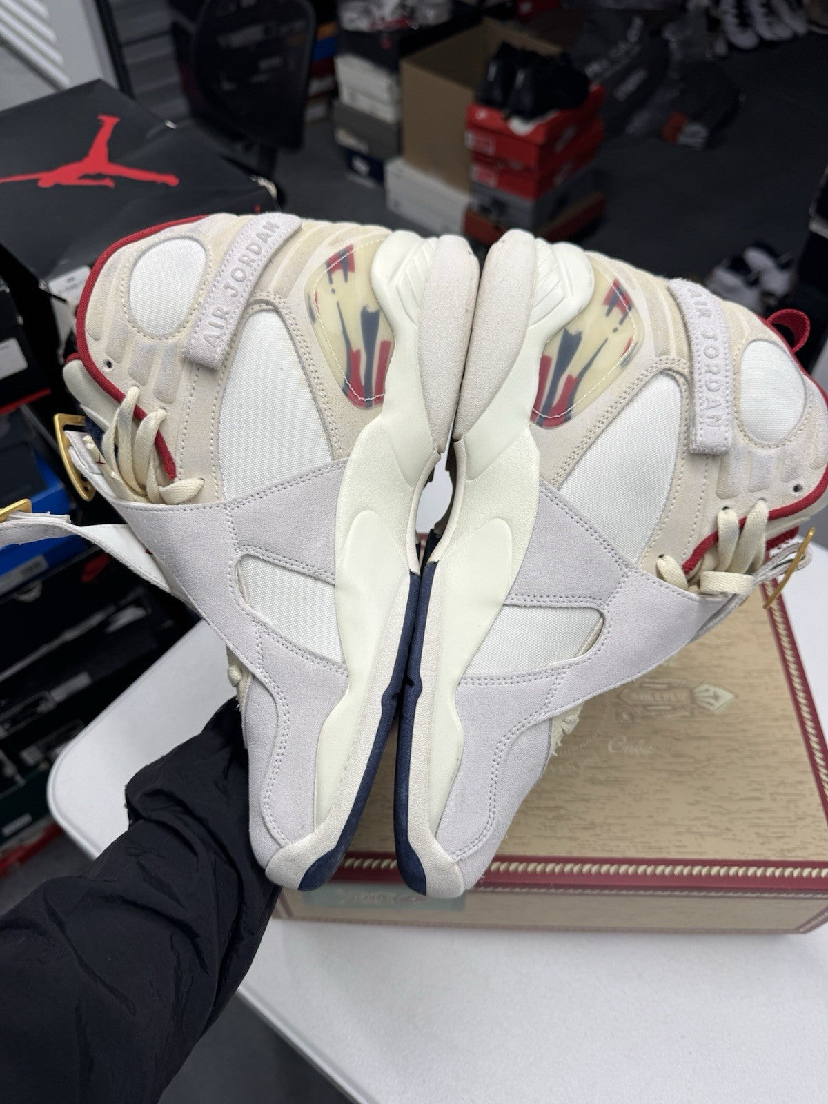 Jordan SoleFly Air Jordan 8 Retro SP Mi Casa Es Su Casa Sail/Fossil SIZE 9.5