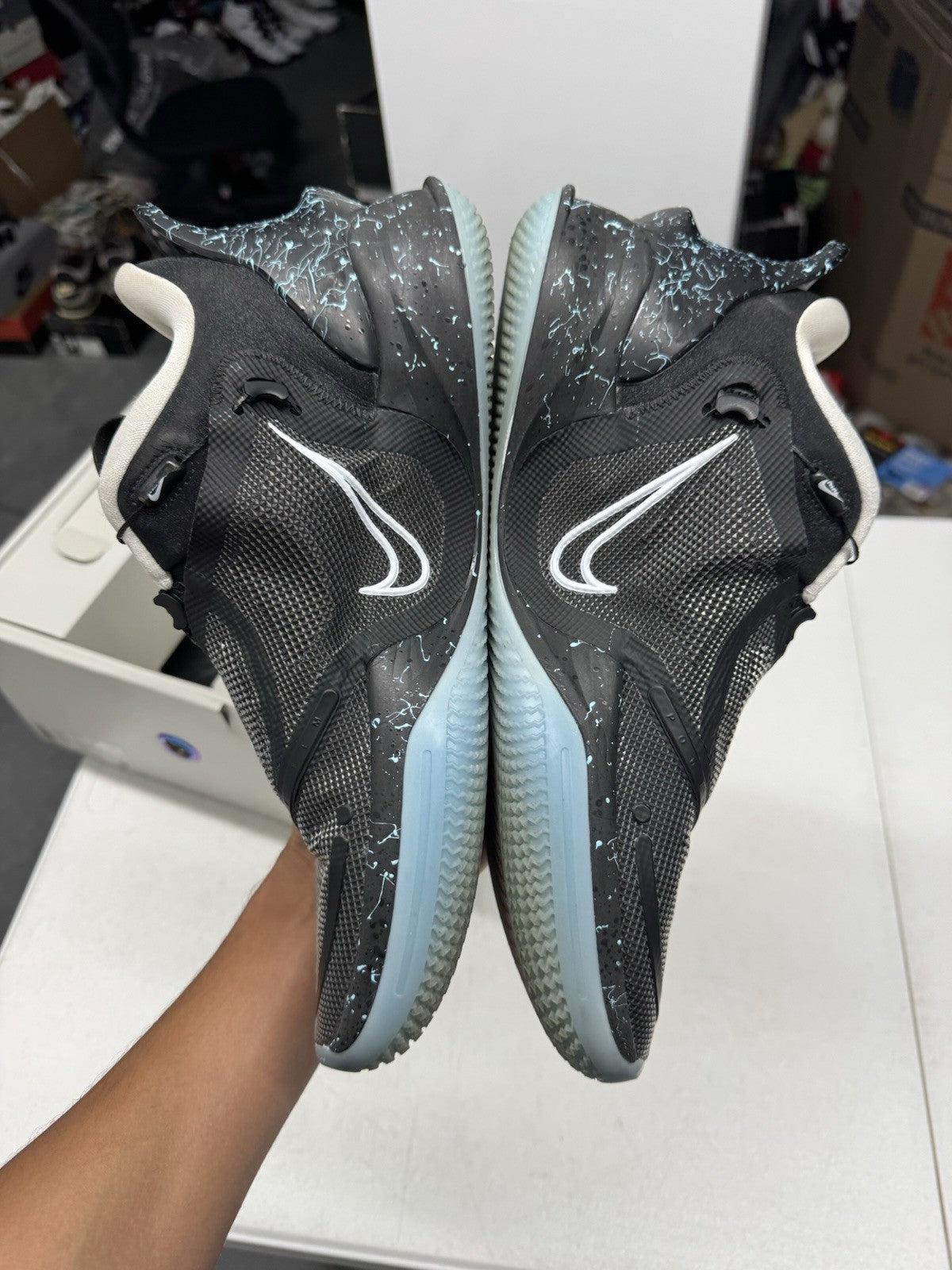Nike Adapt BB 2.0 Alternate Nike Mag Black/Wolf Grey/Light Aqua SIZE 11.5