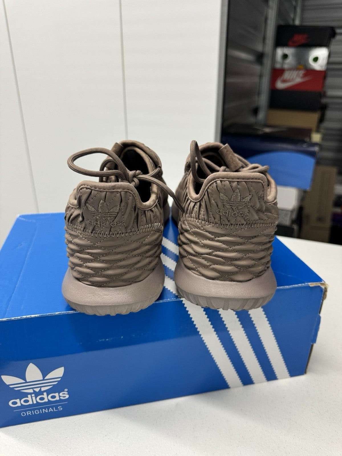 adidas Tubular Shadow Men's Running Shoes Trace Brown , Size 11