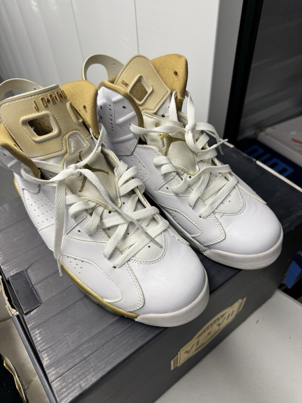 Air Jordan 7/6 Retro Golden Moments Pack Size 9.5 535357-935