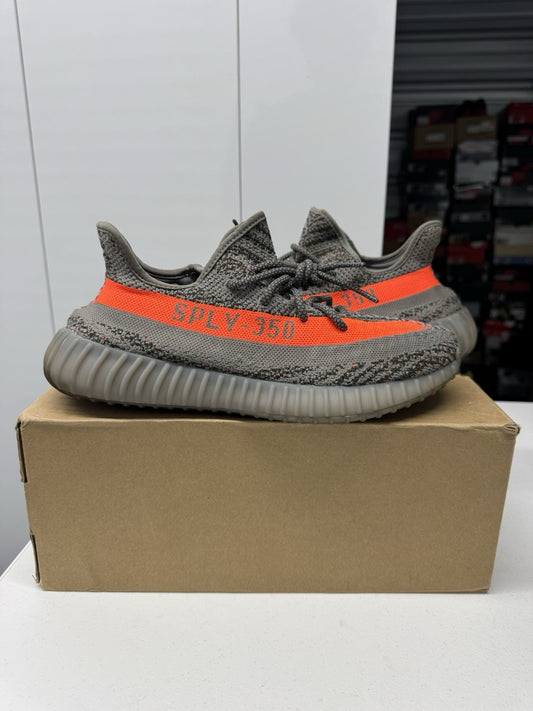 adidas Yeezy Boost 350 V2 Beluga 2.0 Men's Sneakers Gray/Orange, Size 11