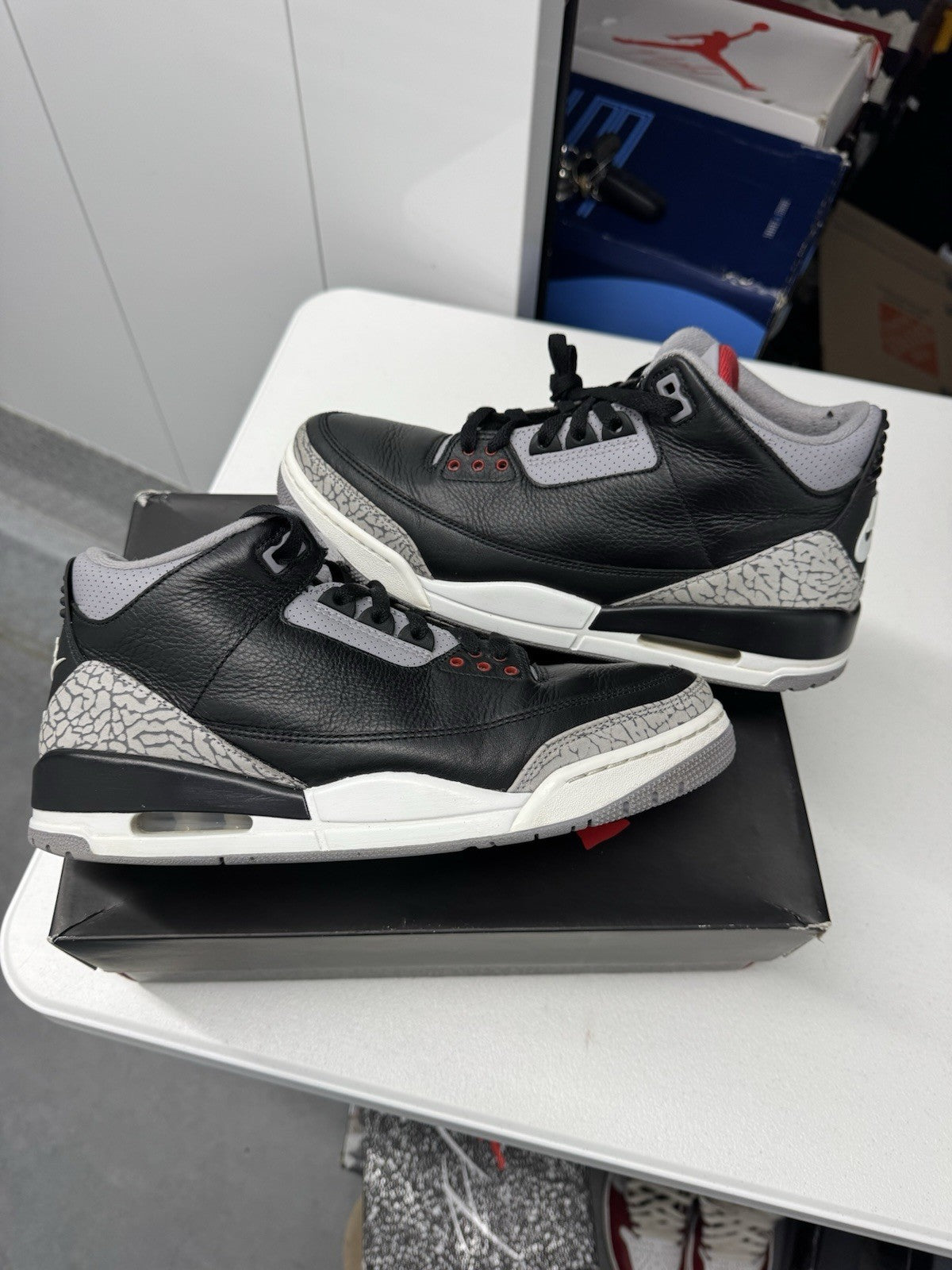Nike Air Jordan 3 Retro OG Black Cement Reimagined Sneakers Size 10.5 DN3707-010
