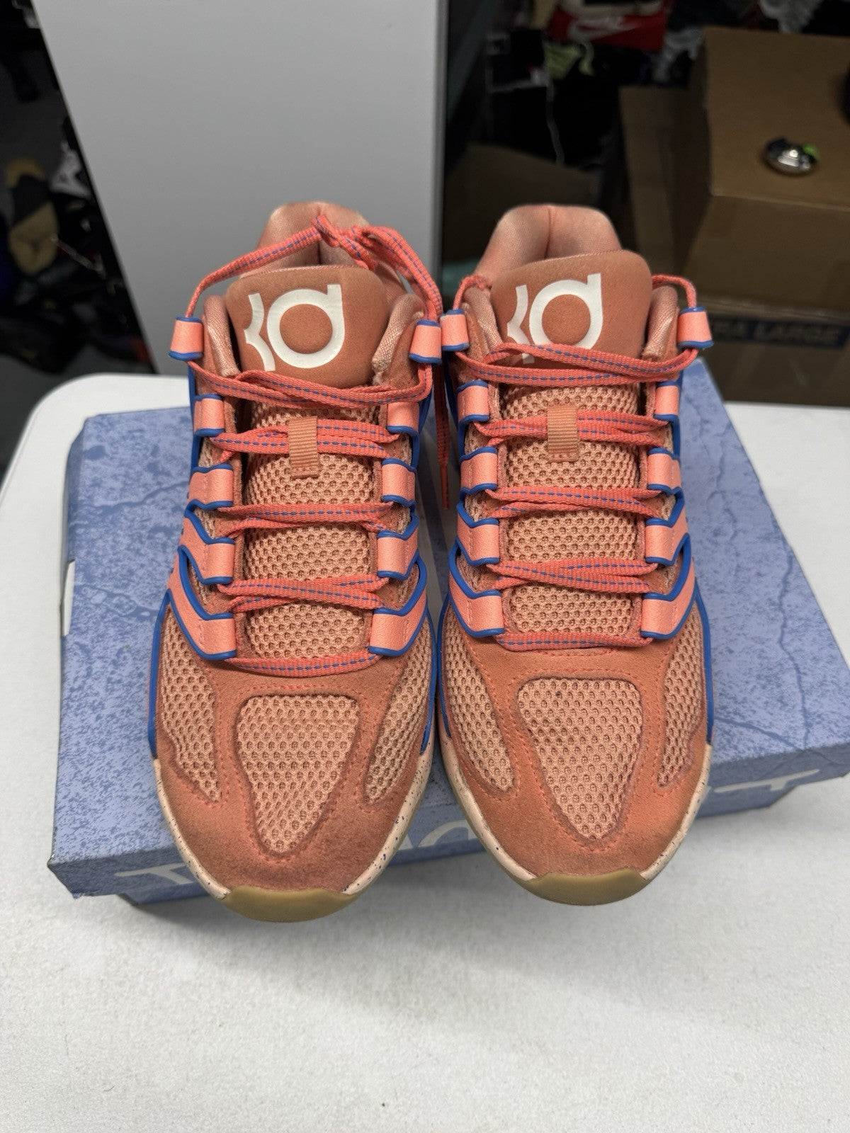 Nike KD 18 Atomic Pink/Photo Blue Men's Basketball Sneakers SIZE 9.5