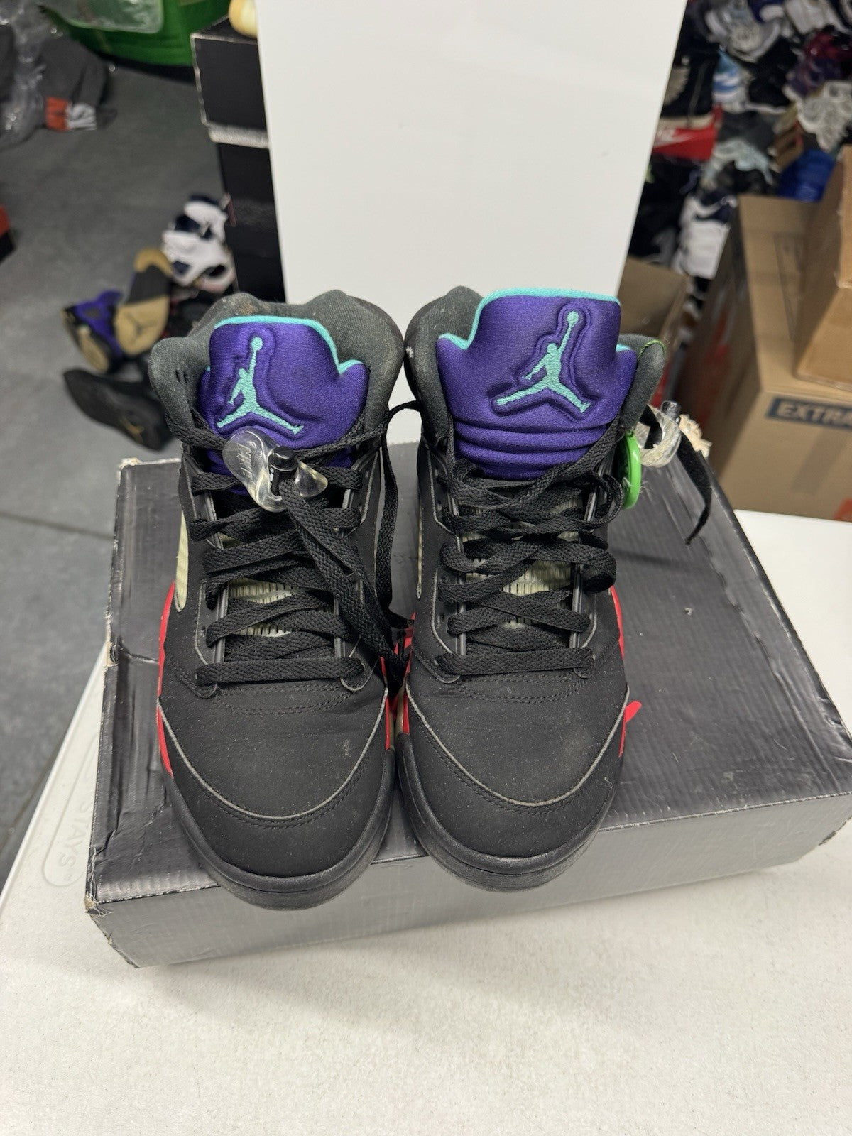 Jordan Air Jordan 5 Retro Top 3 Men's Mid Top Sneakers Black SIZE 8.5