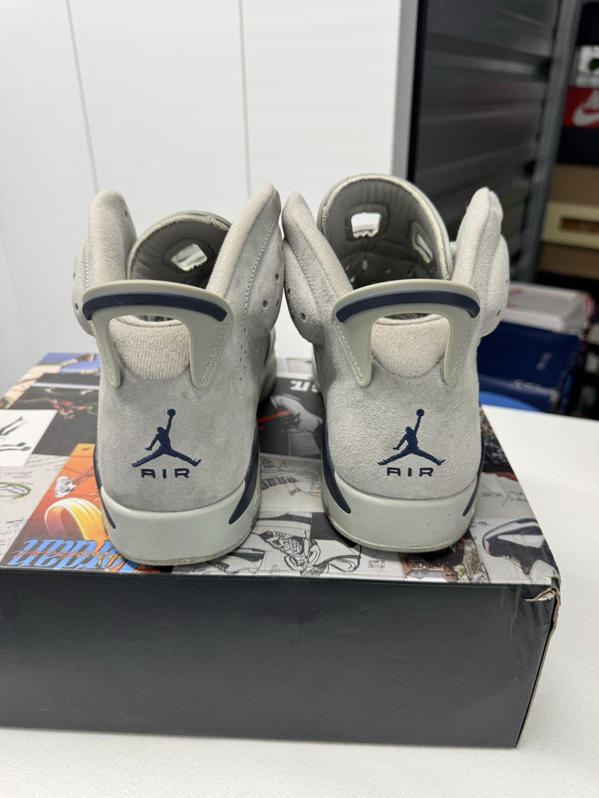 Nike Air Jordan 6 Retro Georgetown Men's Sneakers Size 11.5, Gray, CT8529-012