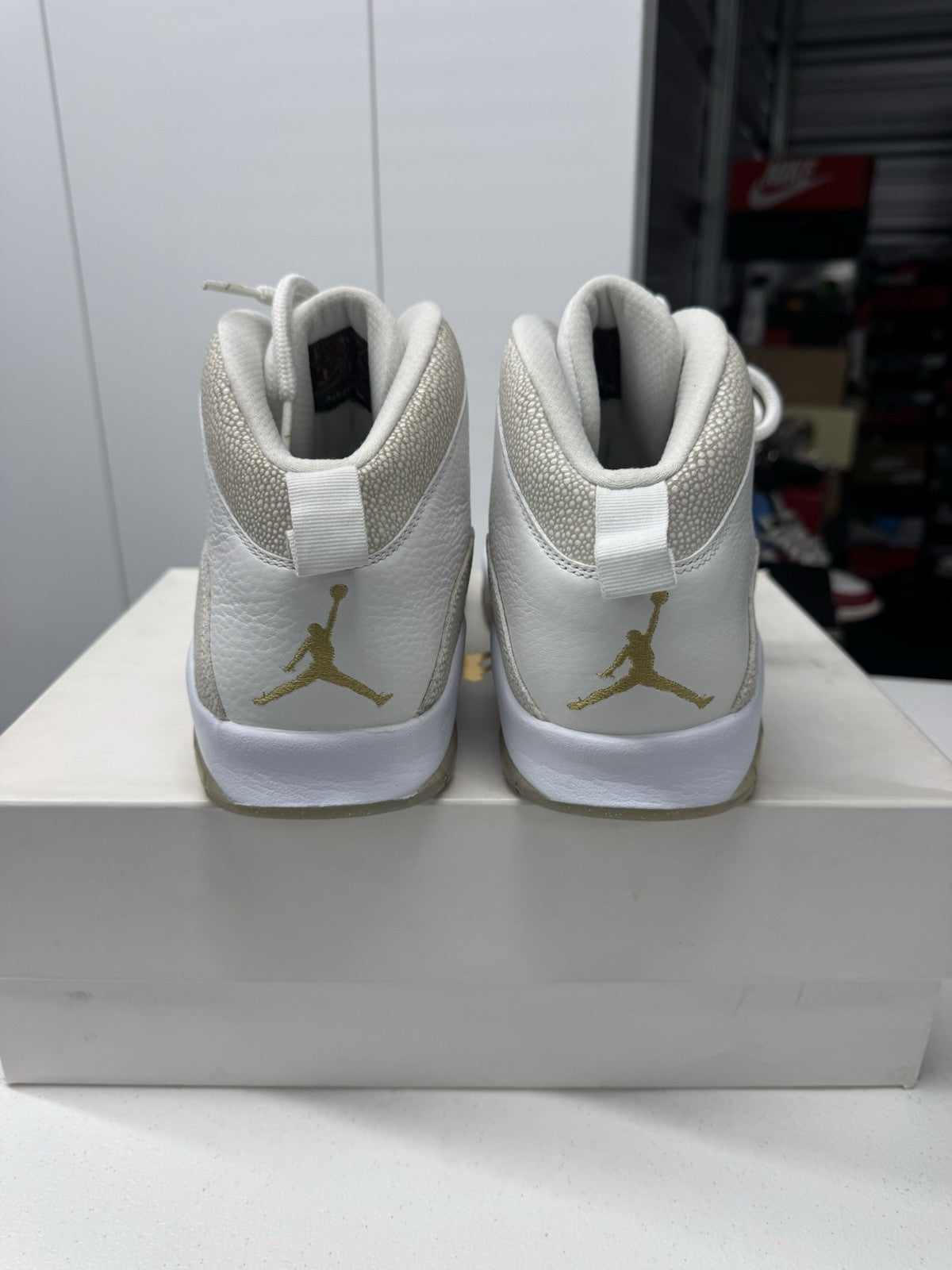Nike Air Jordan 10 Retro Drake OVO White Sneakers Size 12