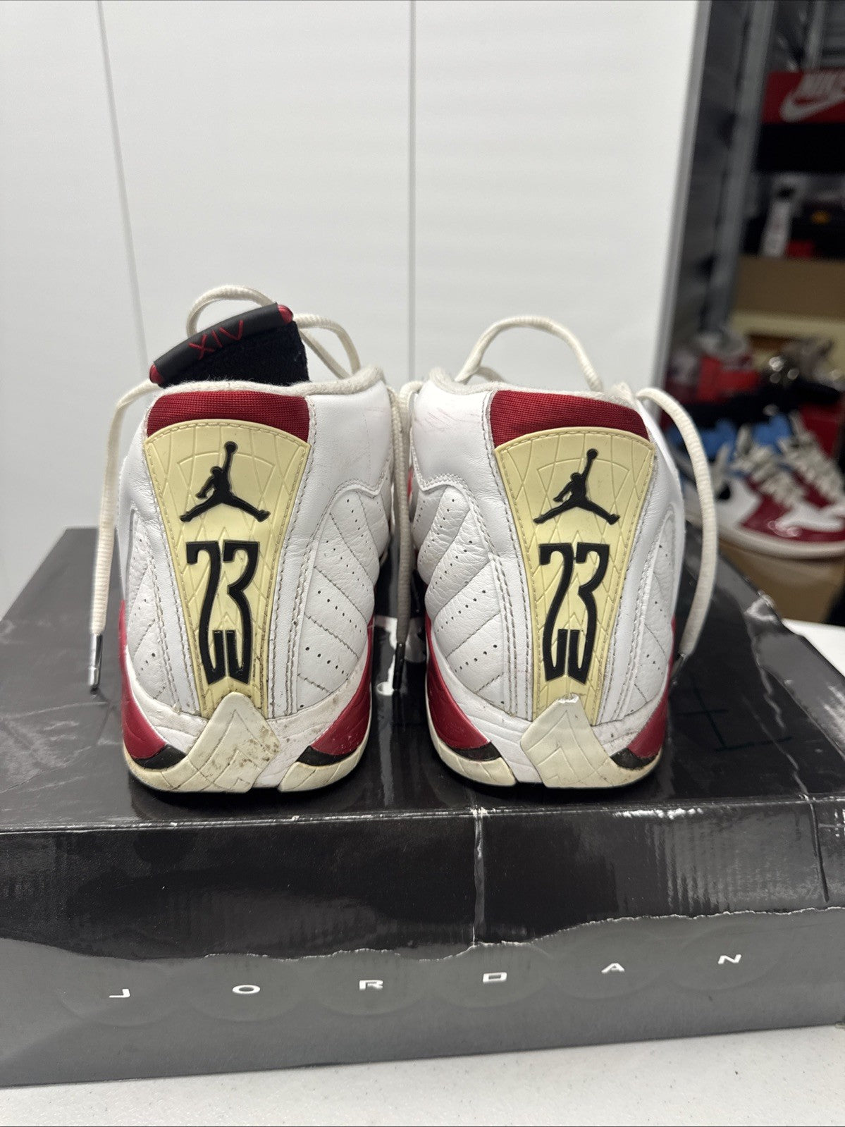 Air Jordan 14 Retro Candy Cane Men's Sneakers Size 8.5