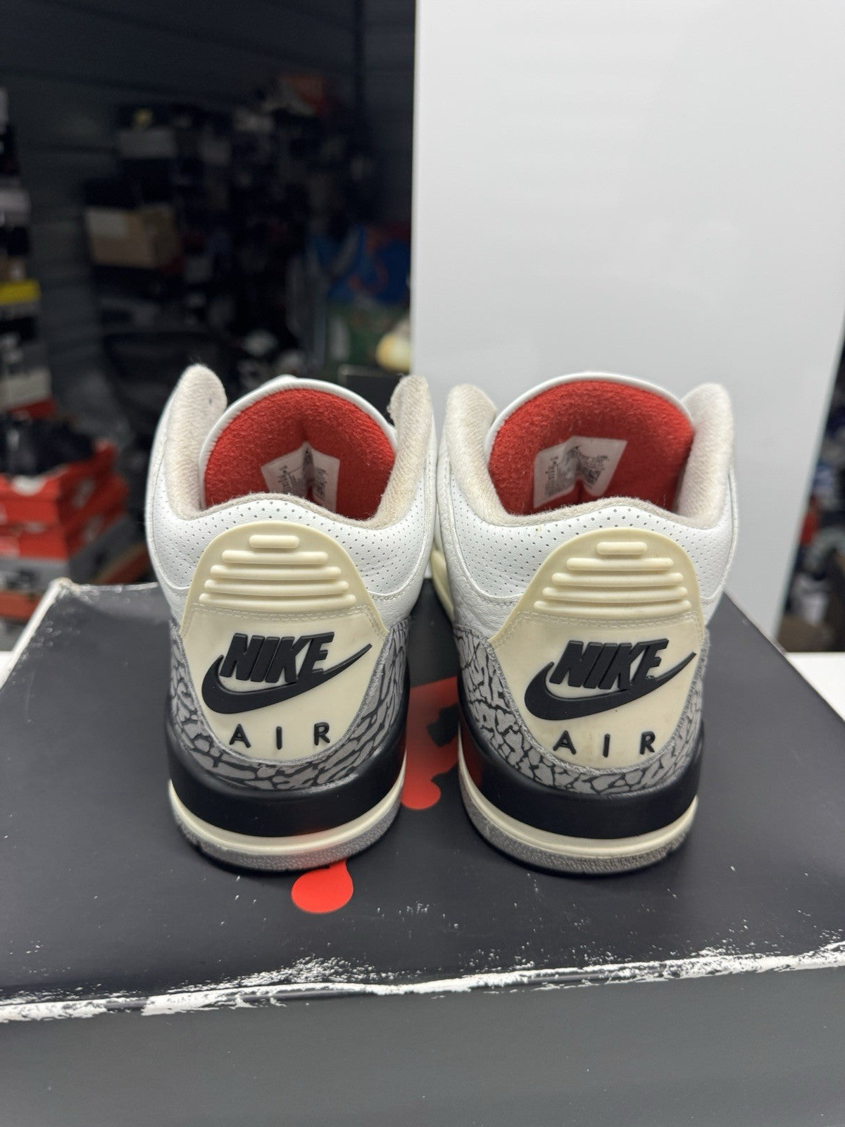Jordan Air Jordan 3 Retro White Cement Reimagined Men's Sneakers SIZE 8