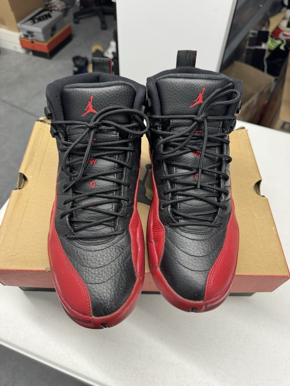 Jordan Air Jordan 12 Retro Flu Game Black/Varsity Red SIZE 9.5