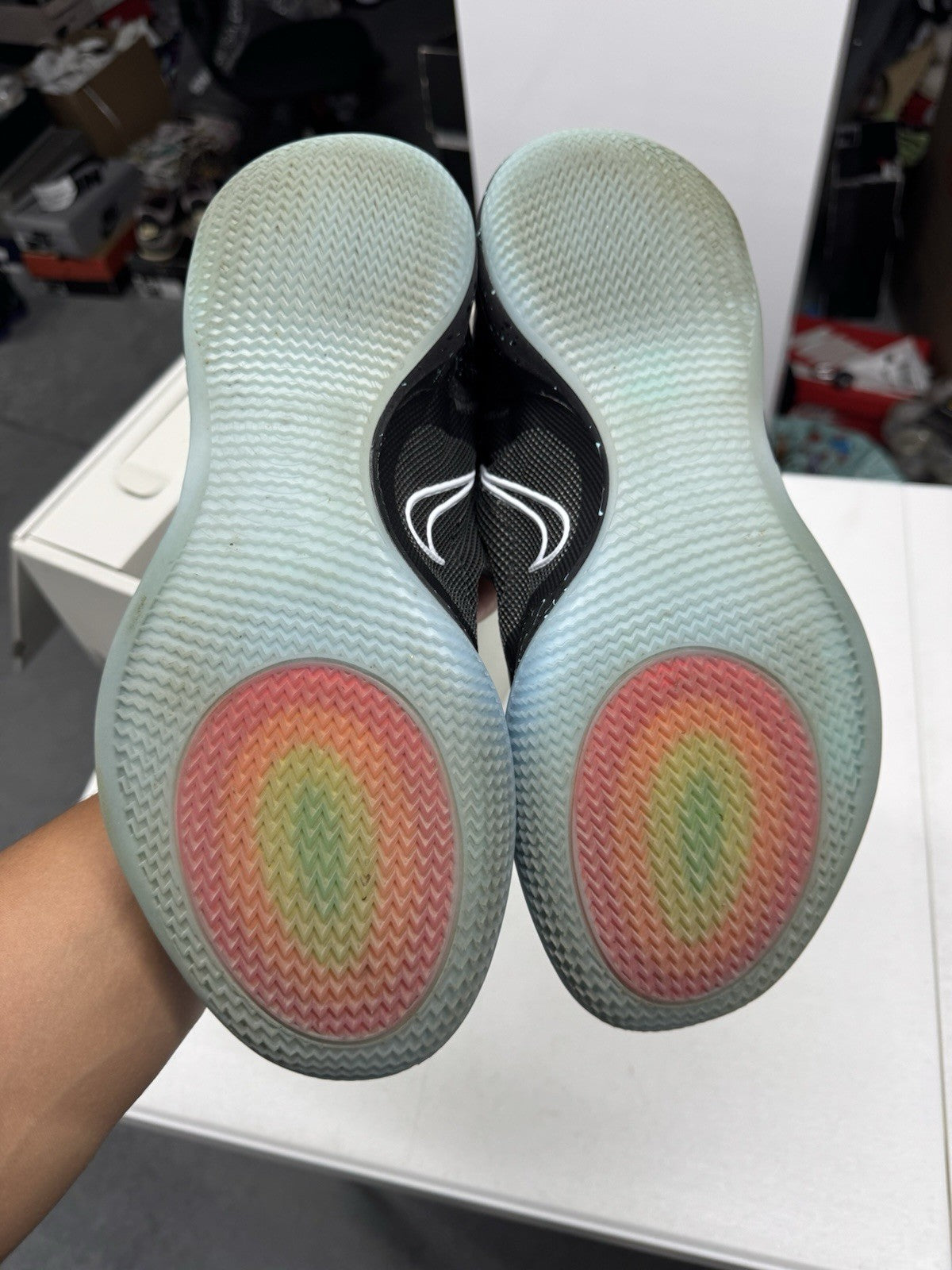 Nike Adapt BB 2.0 Alternate Nike Mag Black/Wolf Grey/Light Aqua SIZE 11.5