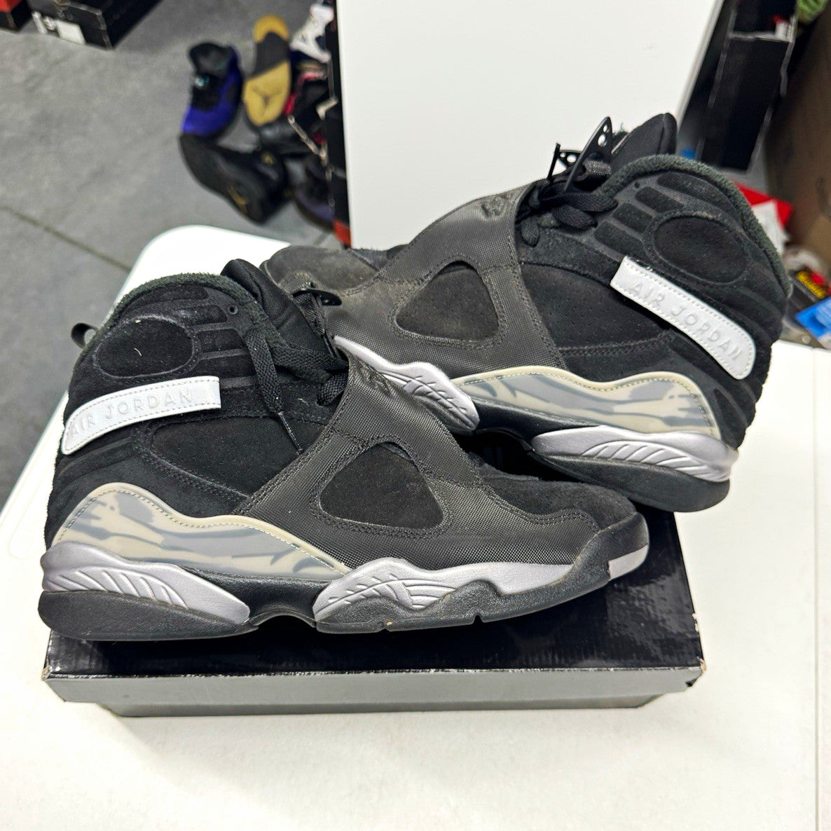 Jordan Air Jordan 8 Retro Winterized Gunsmoke Black/Silver SZ 10.5