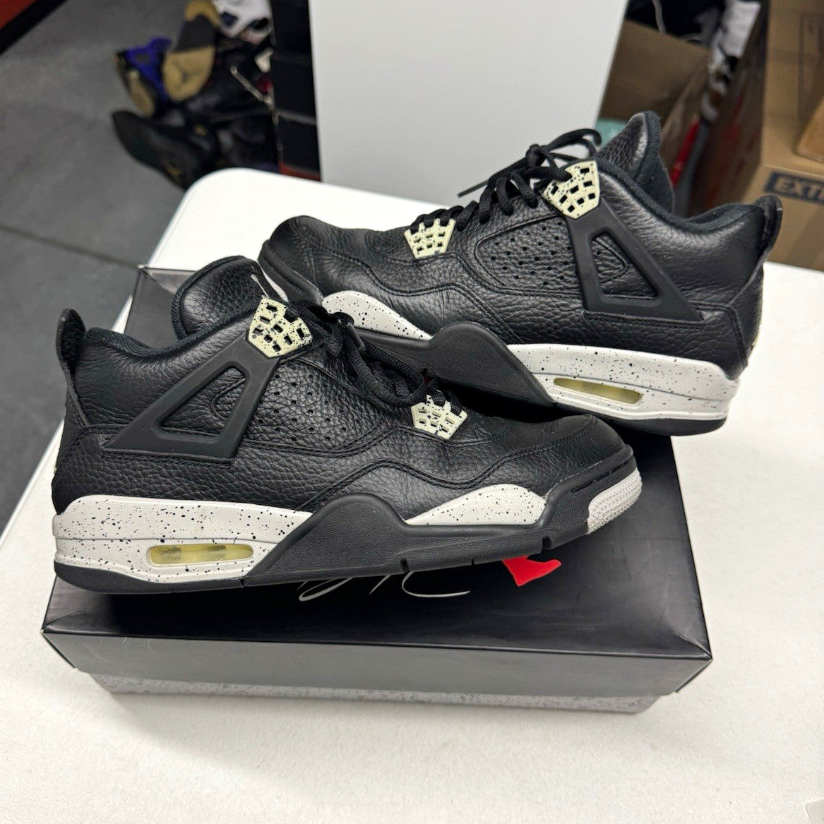 Jordan Air Jordan 4 Retro LS Oreo 2015 Sneakers 314254-003 SIZE 8.5