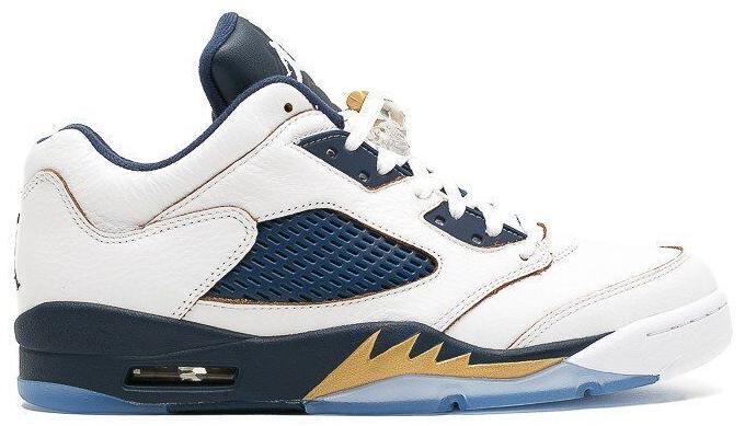 Jordan Air Jordan 5 Retro Low Dunk From Above White/Gold/Navy SZ13