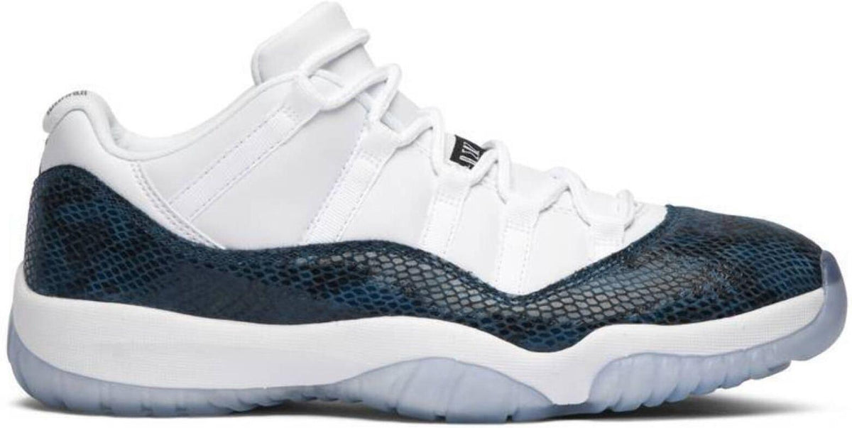 Jordan Air Jordan 11 Retro Low Snakeskin White/Black/Navy 2019 SZ13