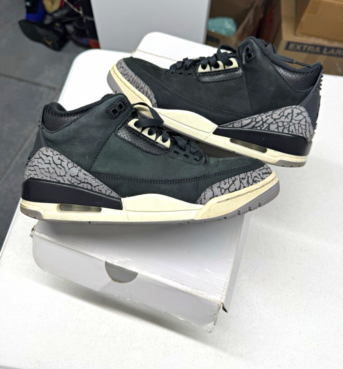 Jordan WMNS Air Jordan 3 Retro Off Noir Black Coconut Milk SIZE 11W/9.5M