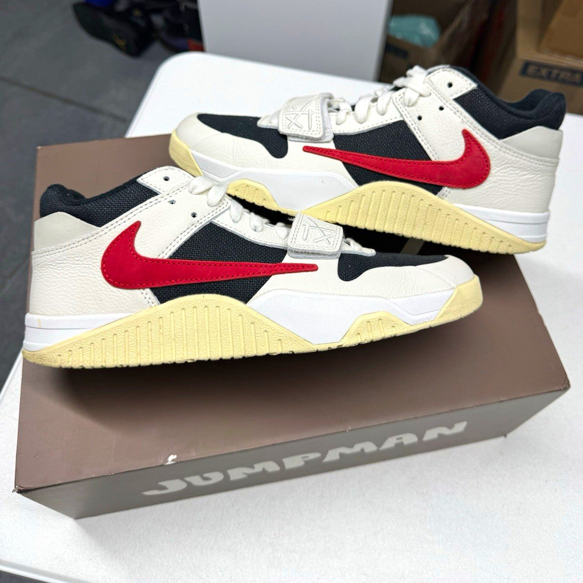 Jordan Travis Scott Jumpman Jack TR University Red Sneakers 2024 SIZE 9