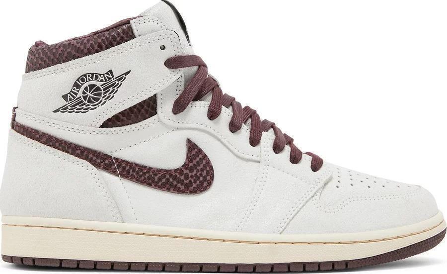 Jordan Air Jordan 1 High OG x A Ma Maniere Airness Sail/Burgundy 2021 SIZE 10.5