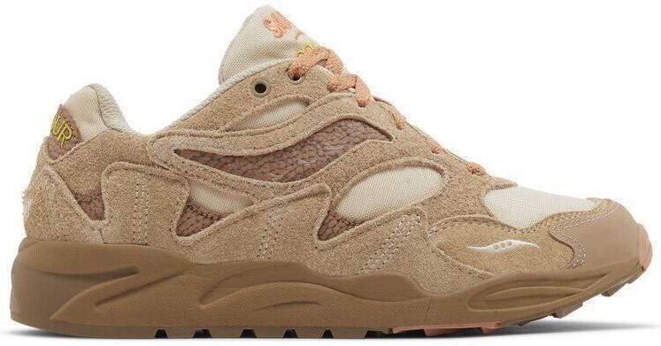 Saucony Colour Plus Companie Grid Shadow 2 Beach Ramble Suede SIZE 8.5