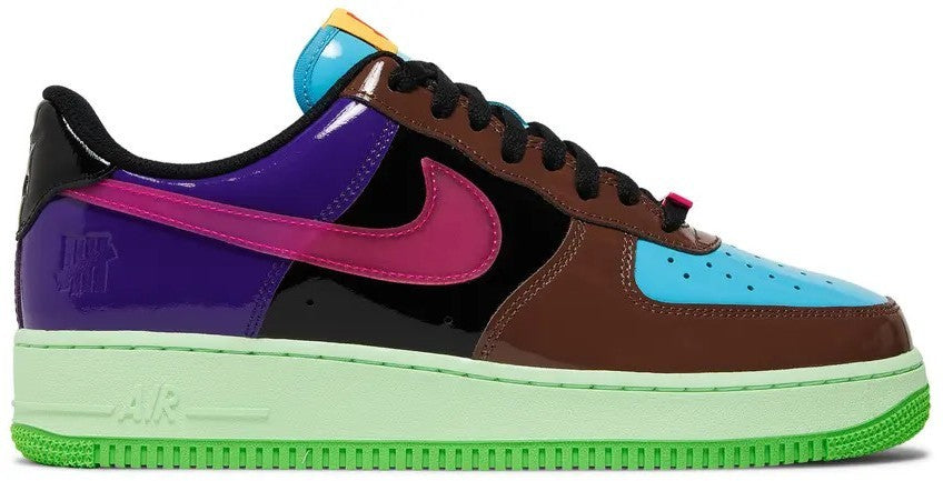 Nike Undefeated Air Force 1 Low Pink Prime Multicolor Patent Leather SIZE 8.5