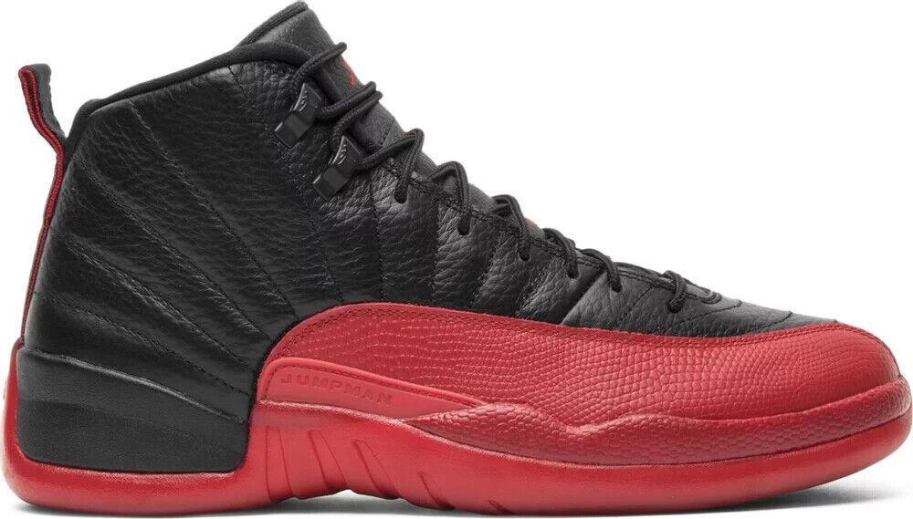 Jordan Air Jordan 12 Retro Flu Game Black/Varsity Red SIZE 9.5