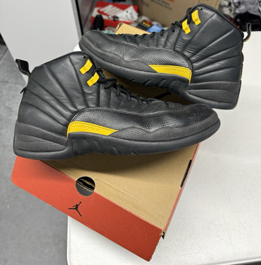 Jordan Air Jordan 12 Retro Black/Taxi Men's Sneakers Size 12 CT8013-071