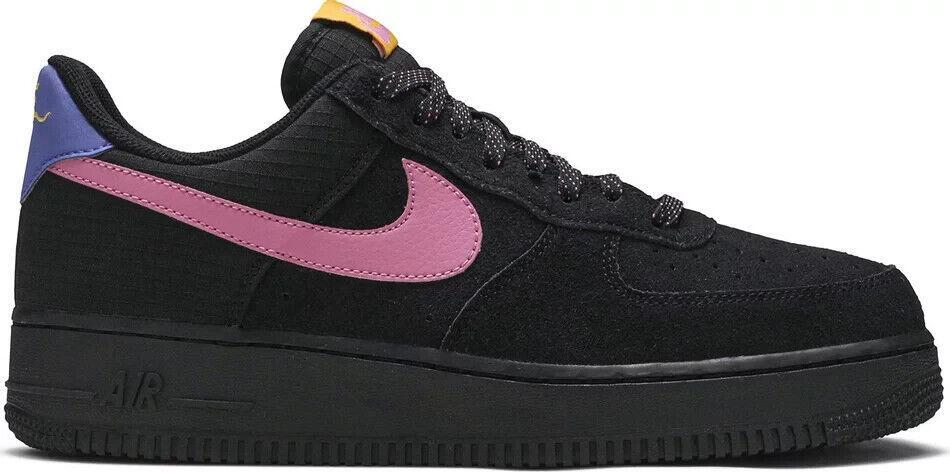 Nike Air Force 1 '07 LV8 2 ACG Black/Magic Flamingo Low Top Suede SIZE 9.5