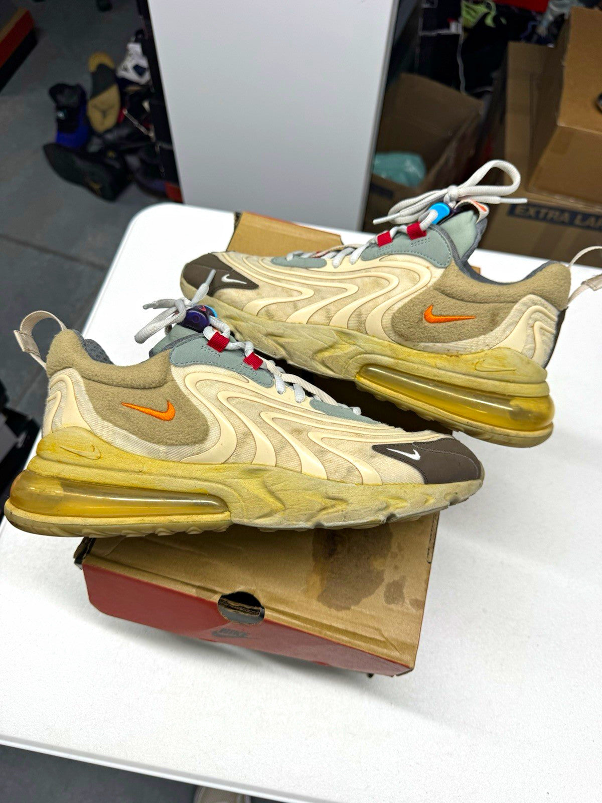 Nike Air Max 270 React ENG Travis Scott Cactus Trails Sneakers SIZE 9.5