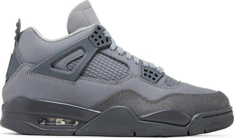 Jordan Air Jordan 4 Retro SE Wet Cement Smoke Grey Suede SIZE 9