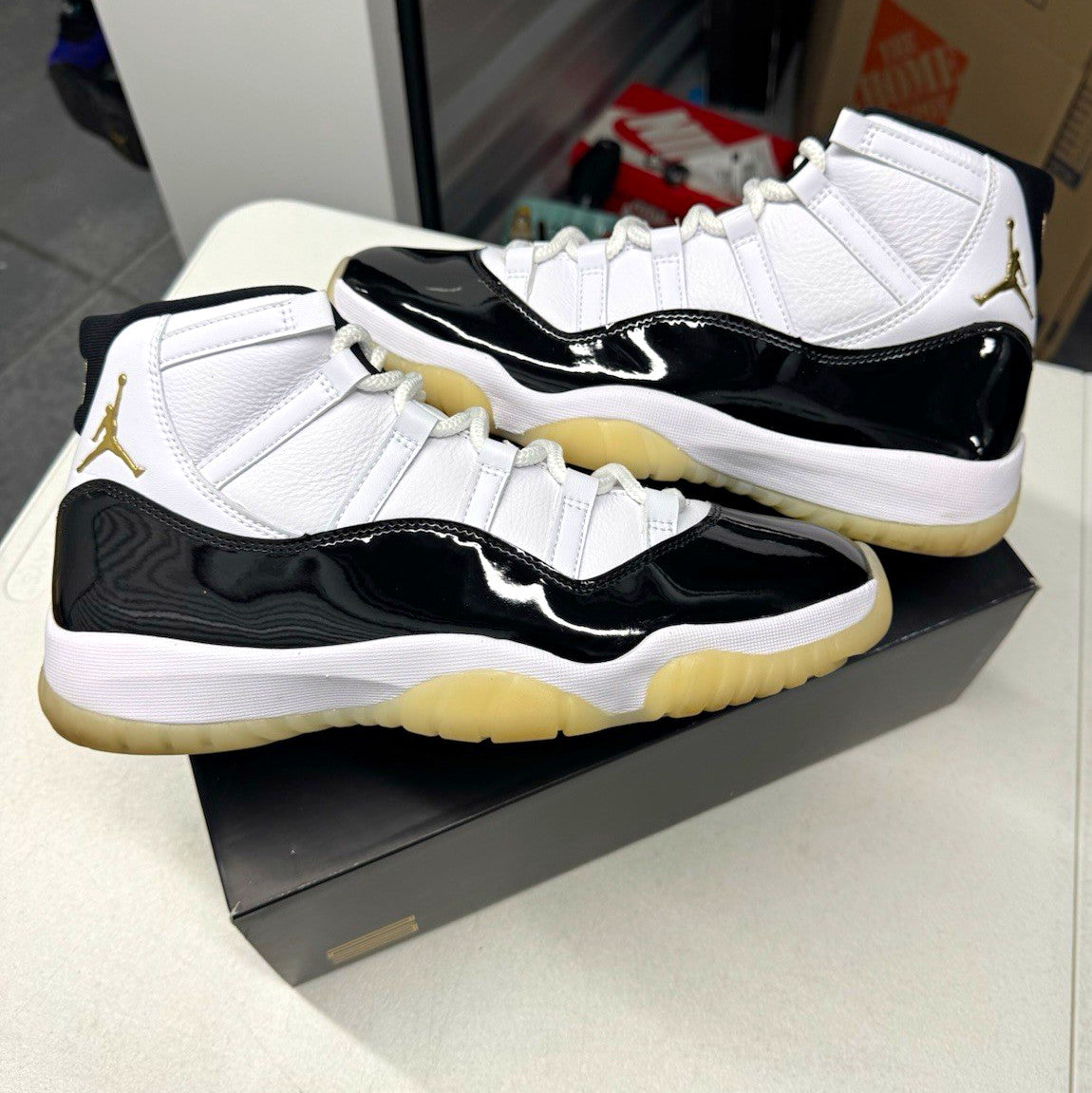 Jordan Air Jordan 11 Retro Gratitude White/Black/Metallic Gold SZ11