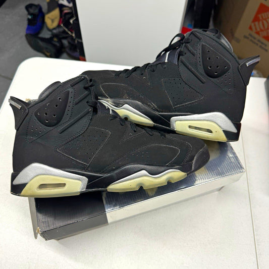 Jordan Air Jordan 6 Retro Mid Chrome Black/Metallic Silver SIZE 10.5