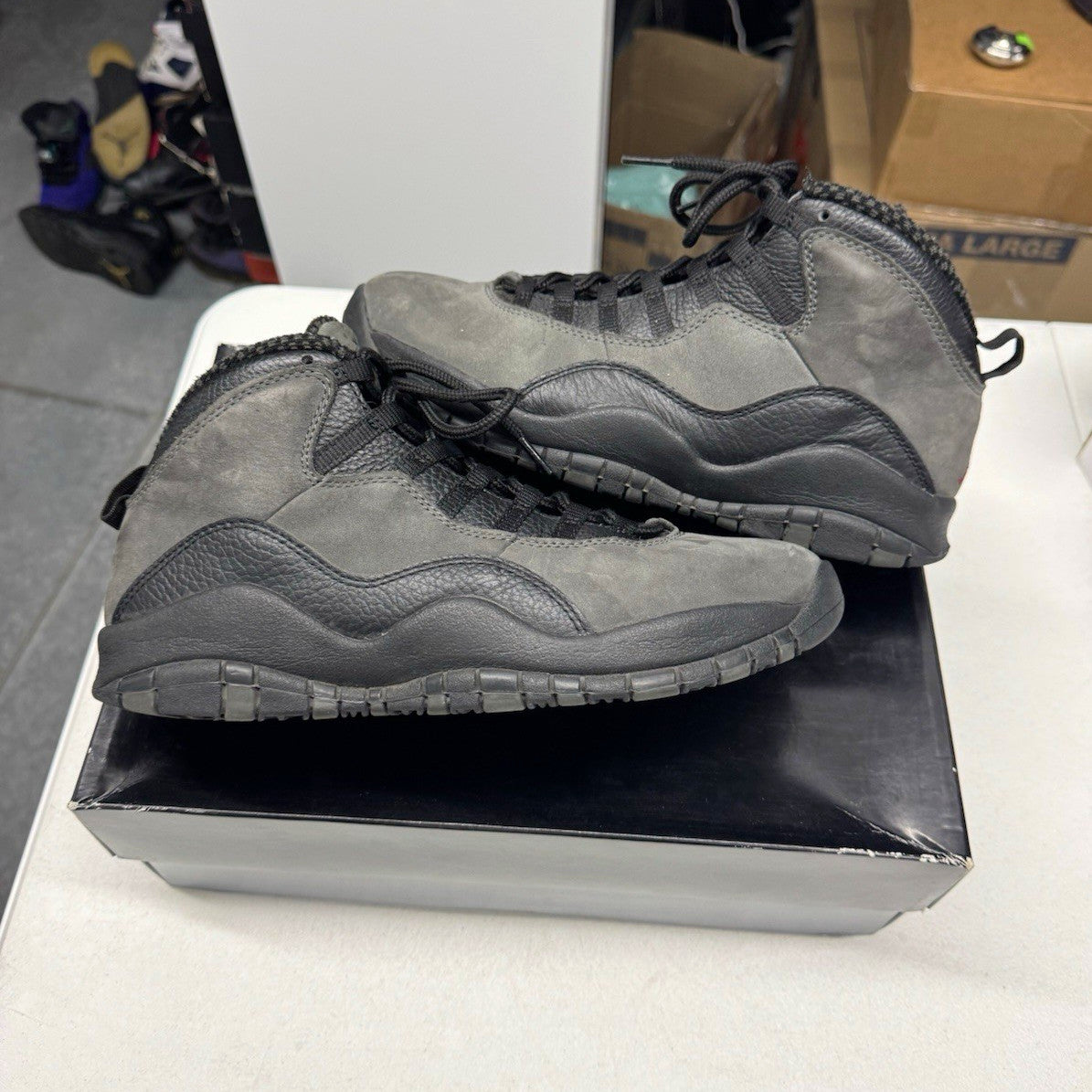 Jordan Air Jordan 10 Retro Shadow Dark Shadow/Black-True Red SIZE 9.5