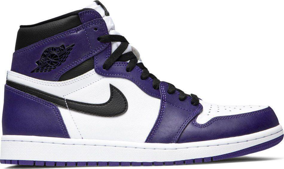 Jordan Air Jordan 1 Retro OG High Court Purple 2.0 Men's 555088-500 SIZE 8.5
