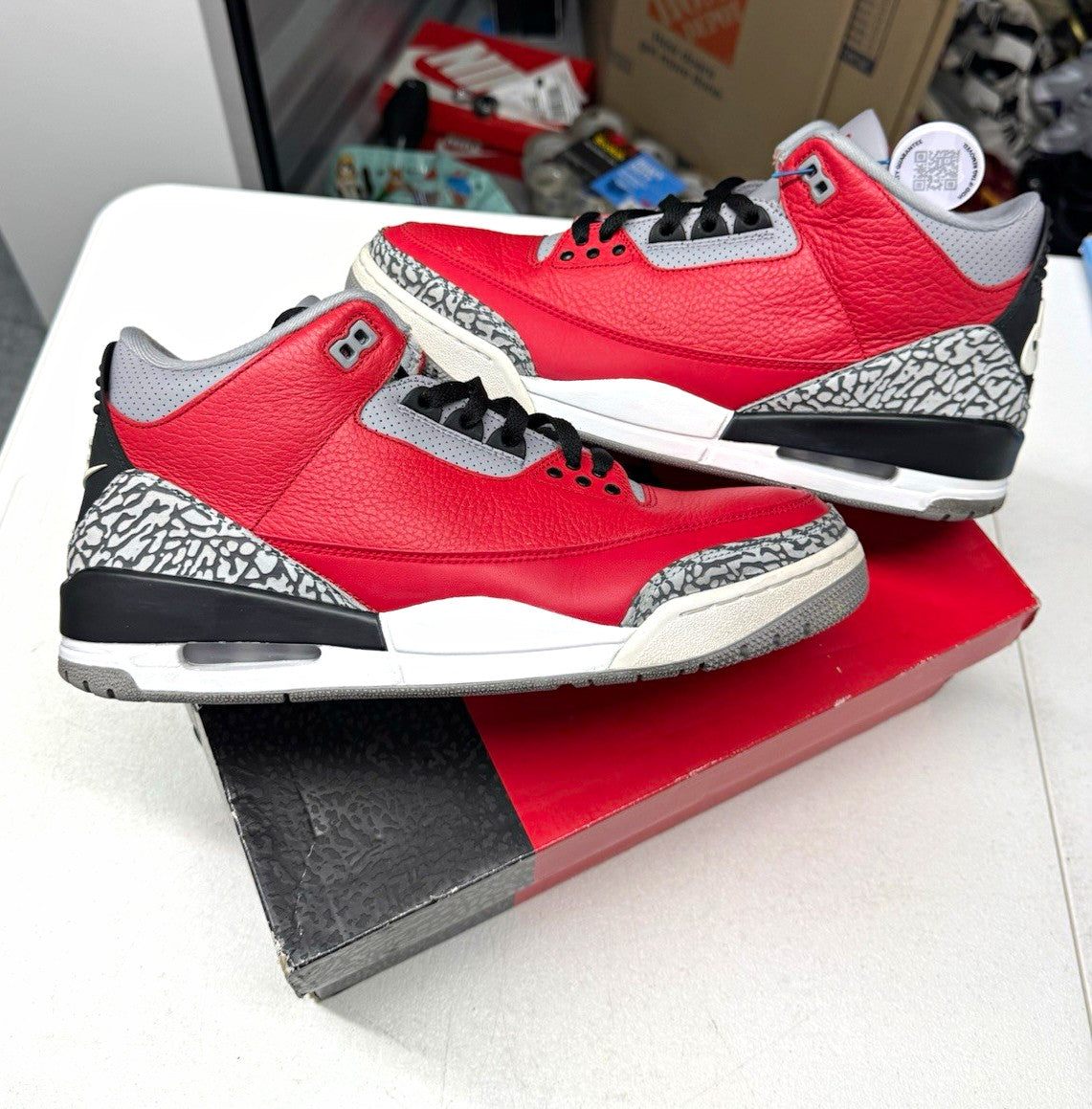 Jordan Air Jordan 3 Retro SE Unite Fire Red Sneakers Size 12 CK5692-600
